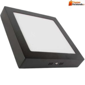 Lamptime Sıva Üstü Slım Downlıght 24w 6500k Kare Siyah Gövde